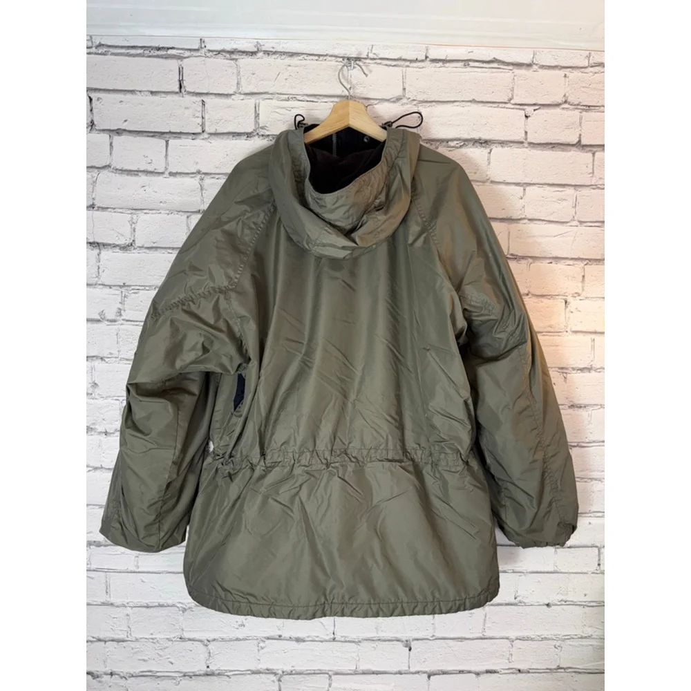 Men's Columbia Omnitech Parka Coat Hooded VINTAGE 90’s Ski Green Black size XL
